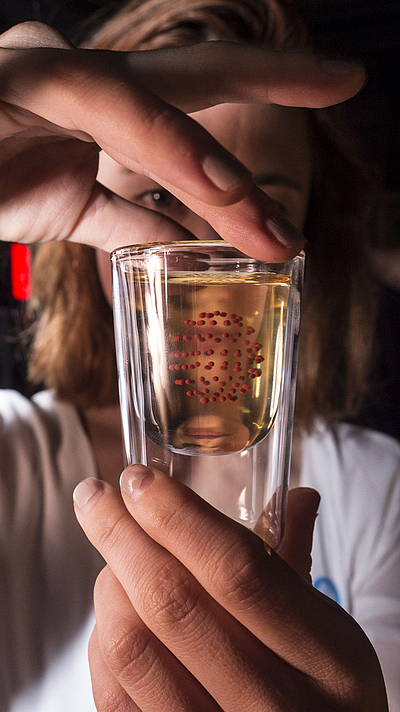 Cocktail mit gedrucktem 3D-Element, Foto: @Benjamin Greimel